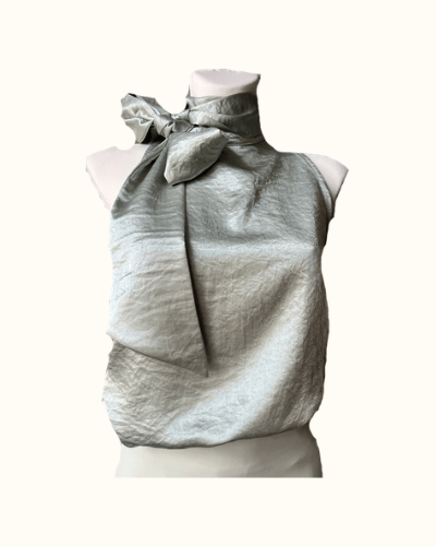 TOP VERT SATIN