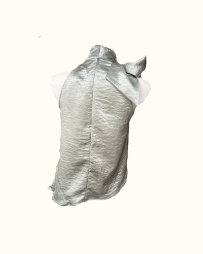 TOP VERT SATIN