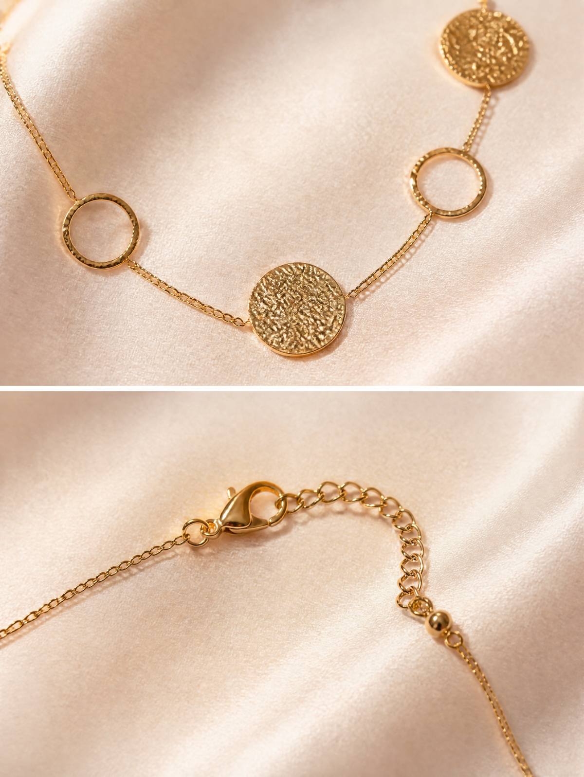 Collier Éclat — Sautoir doré en acier inoxydable