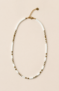 Collier Éclat Ivoire – Blanc et doré