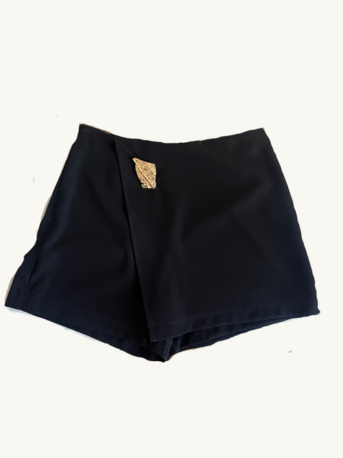 JUPE-SHORT ASYMETRIQUES NOIR