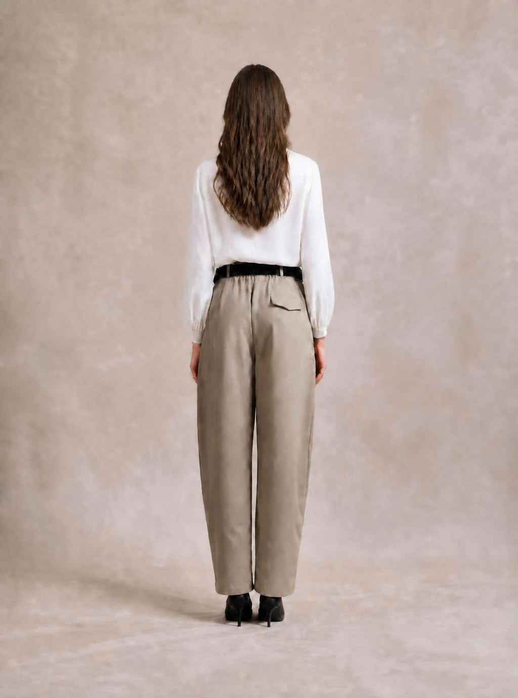 Pantalon Large Taille Haute