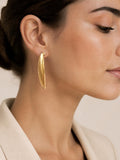 Boucles d’oreilles dorées en acier inoxydable