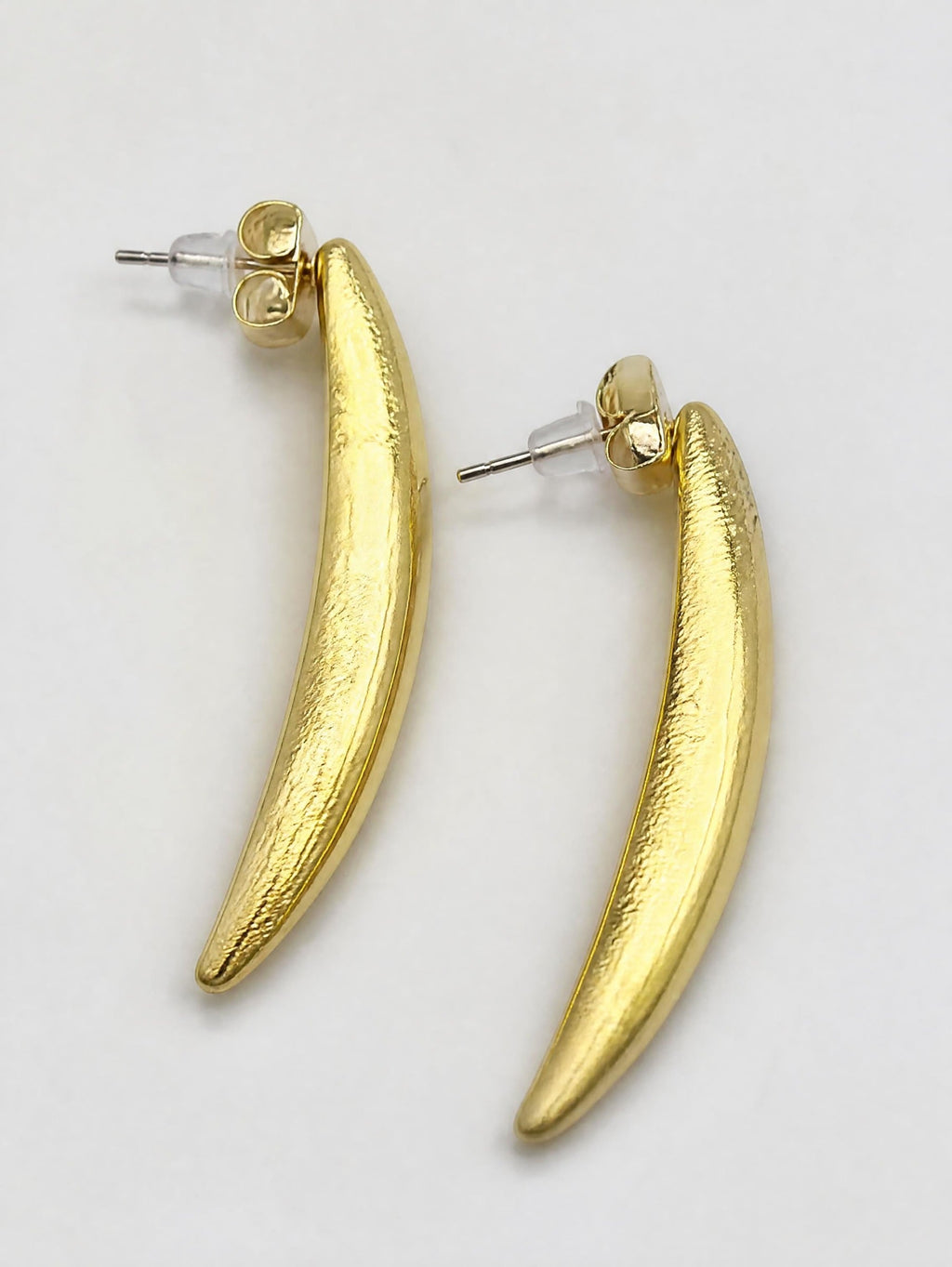 Boucles d’oreilles dorées en acier inoxydable