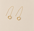 Boucles d’oreilles Élia – Acier inoxydable doré