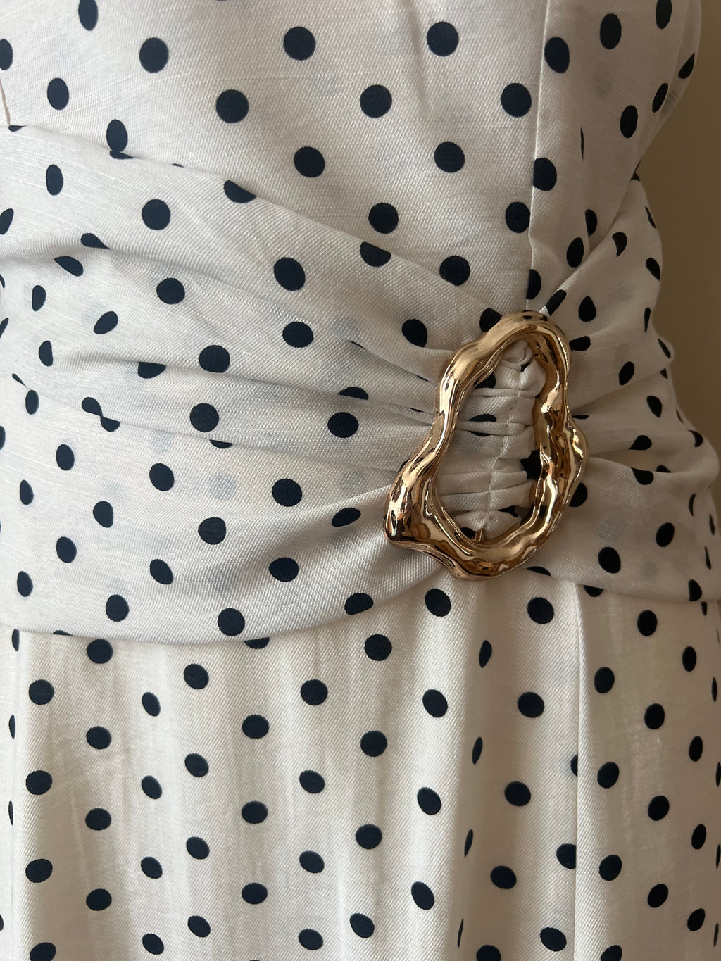 ROBE LONGUE A POIS