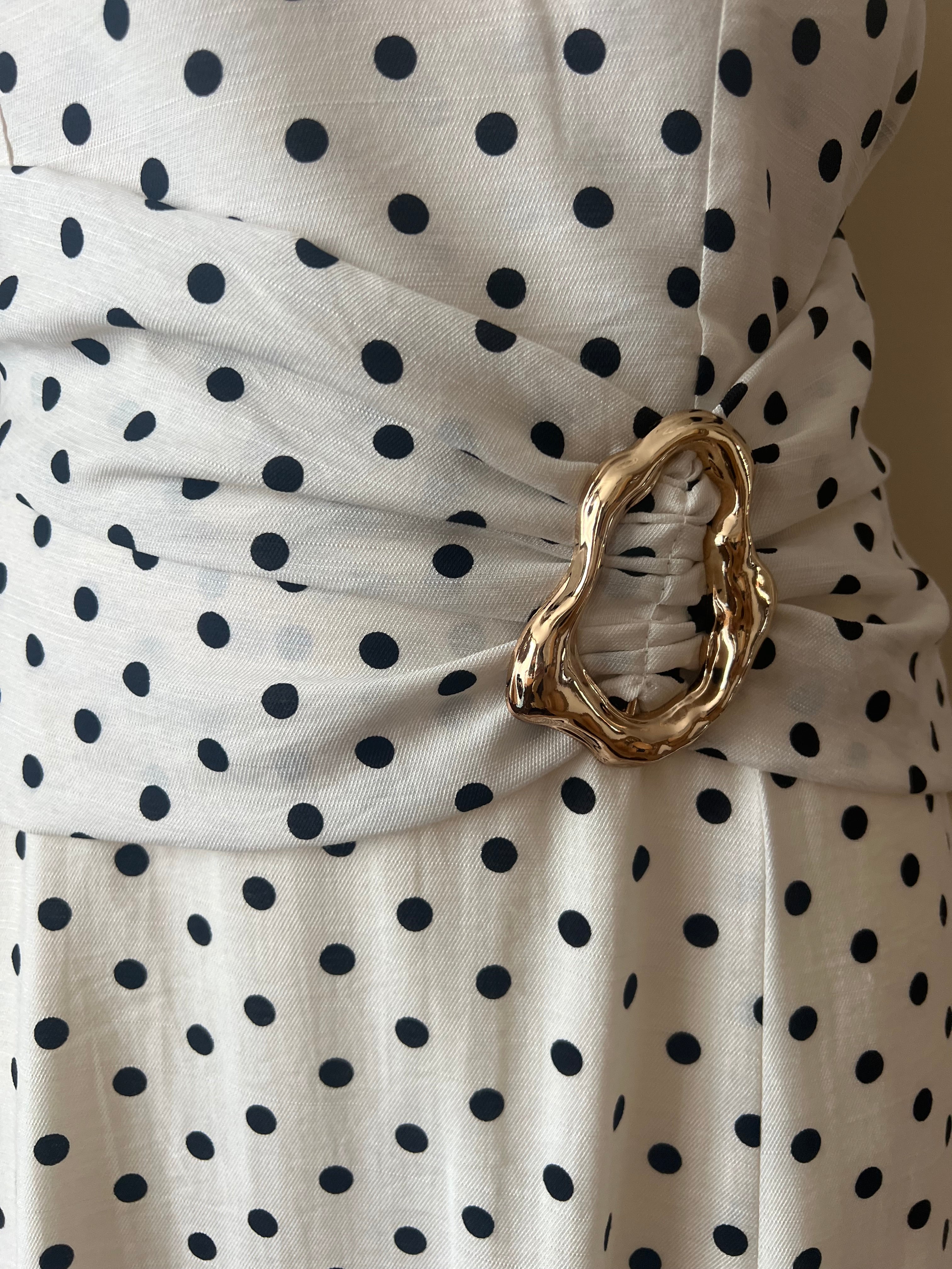 ROBE LONGUE A POIS