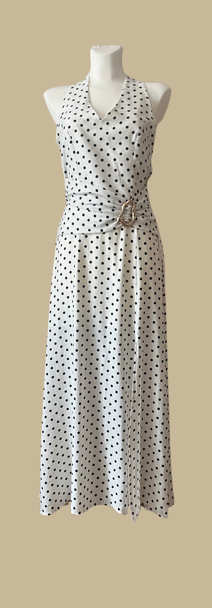 ROBE LONGUE A POIS