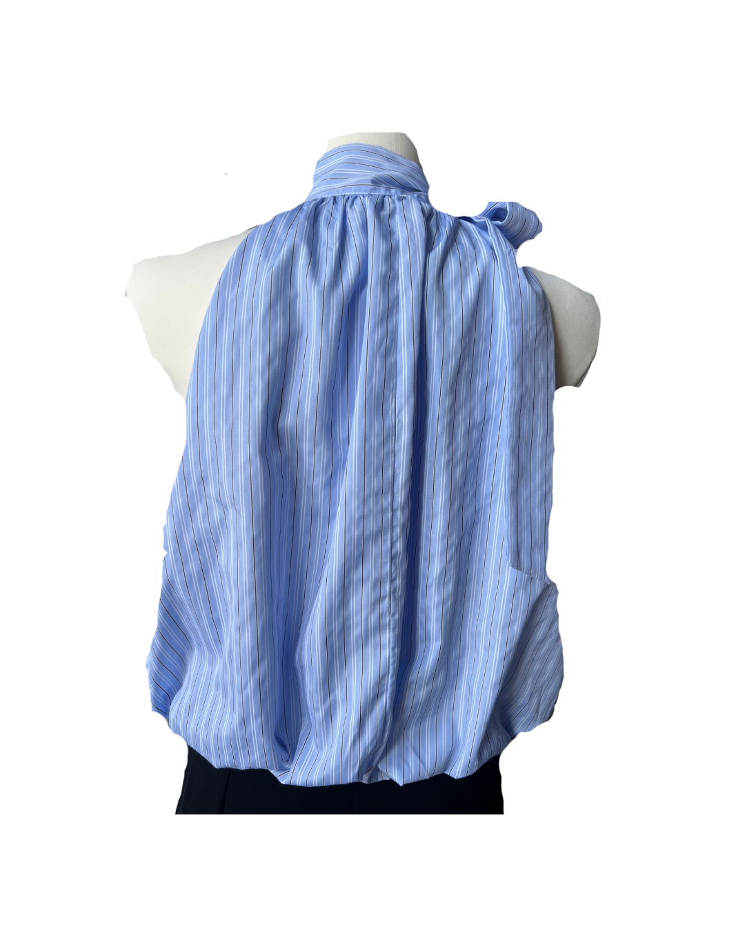 TOP BLEU CLAIR A RAYURES