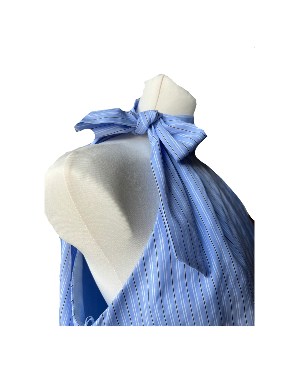 TOP BLEU CLAIR A RAYURES