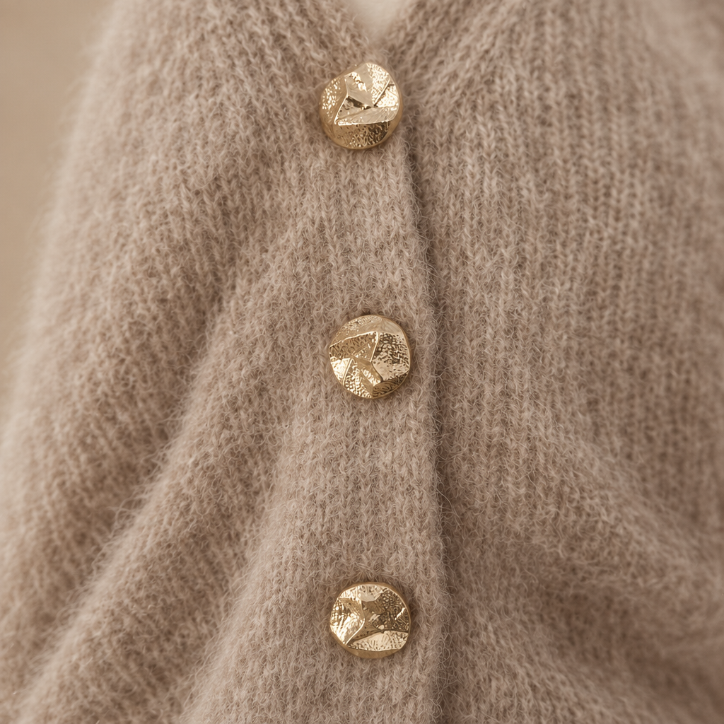 Cardigan Mohair Taupe