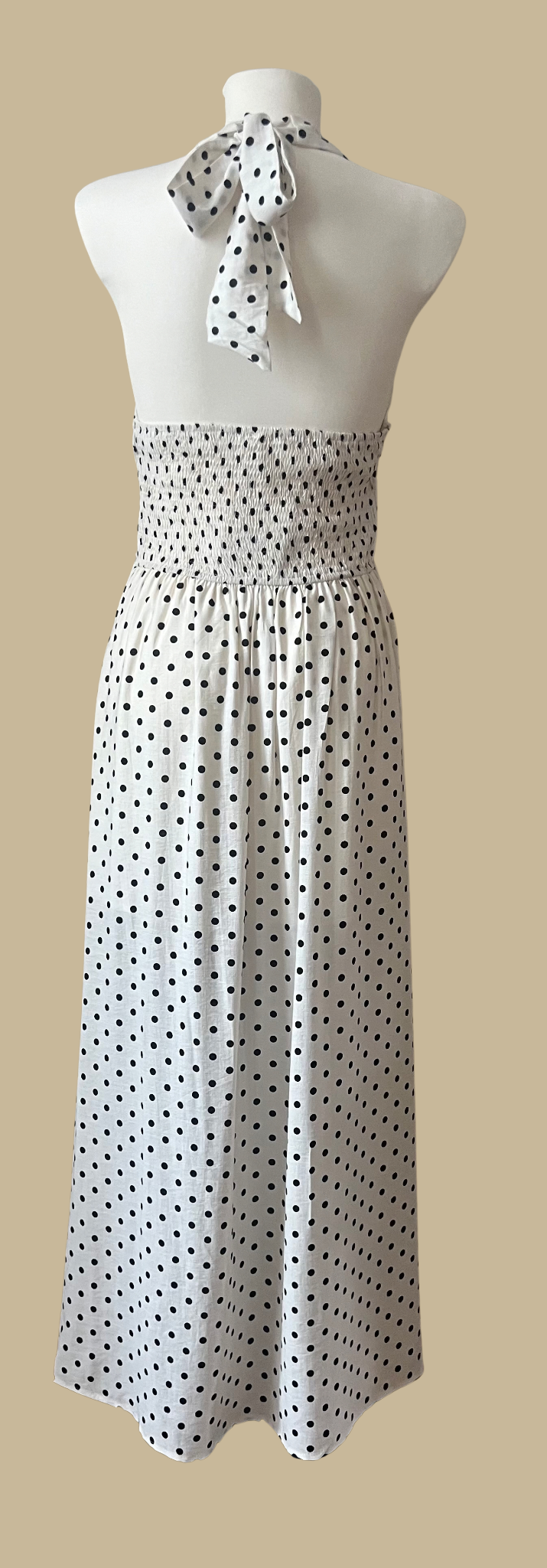 ROBE LONGUE A POIS