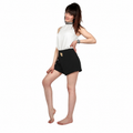 JUPE-SHORT ASYMETRIQUES NOIR