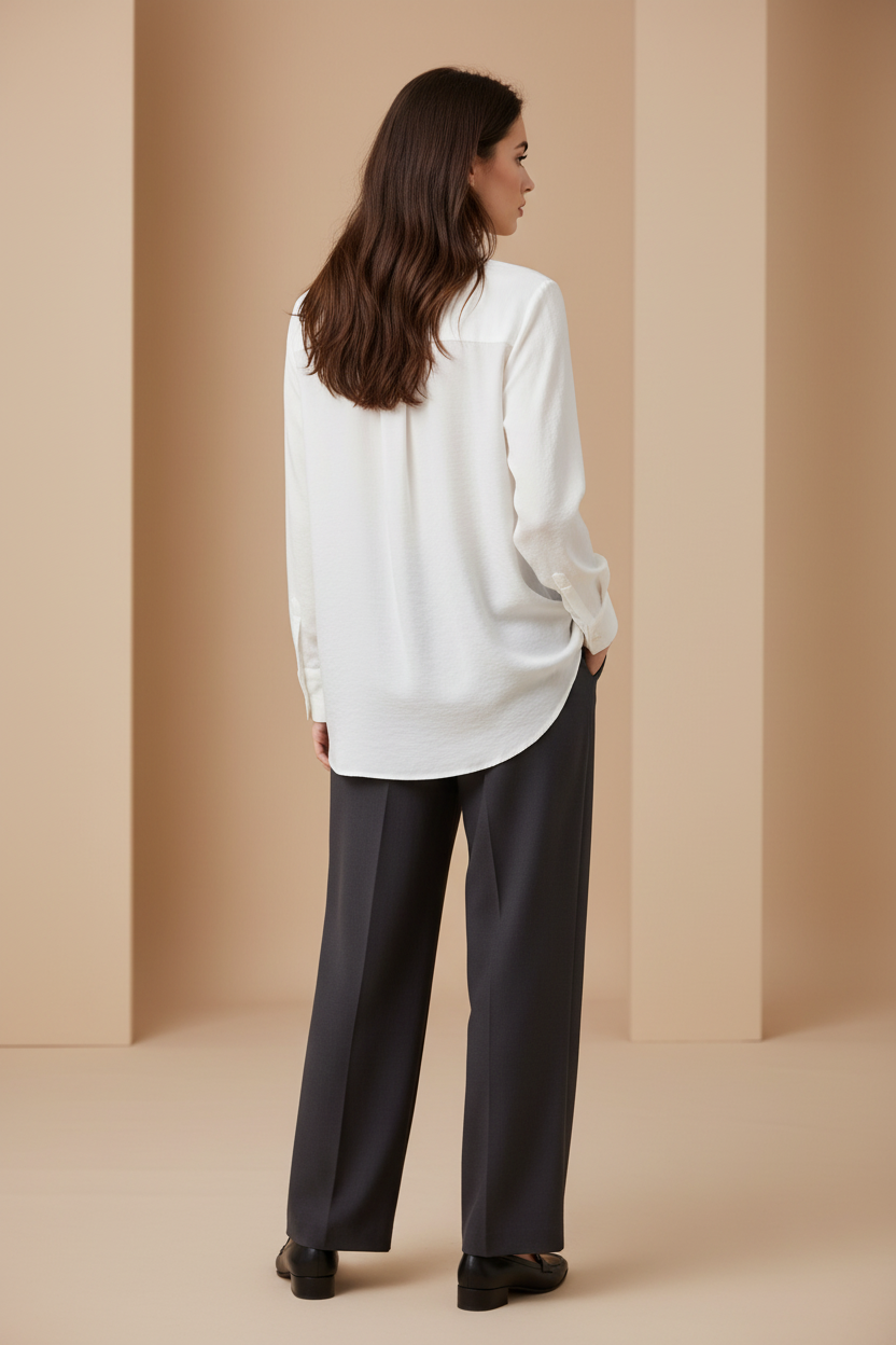 Vue dos portée hors du pantalon